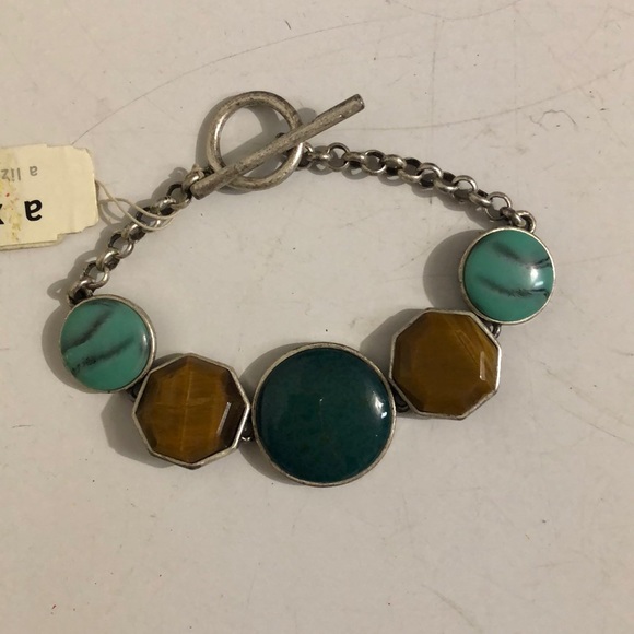 Bracelet: green & brown beads (Axcess) - Picture 1 of 11